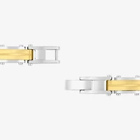 (H-I, I2-I3) Mens Stainless Steel Solid 8 1/2 Inch Link Bracelet