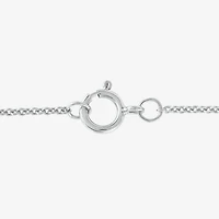 (G, Si1-Si2) Womens 1/2 CT. T.W. Lab Grown White Diamond Sterling Silver 18 Inch Pendant Necklace