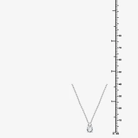 (G, Si1-Si2) Womens 1/2 CT. T.W. Lab Grown White Diamond Sterling Silver 18 Inch Pendant Necklace