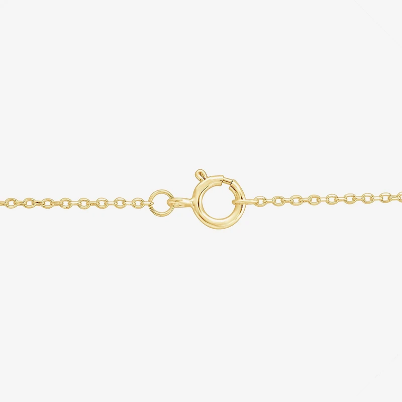 (G, Si1-Si2) Womens 1 CT. T.W. Lab Grown White Diamond 14K Gold Over Silver Pear 18 Inch Pendant Necklace