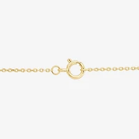 (G, Si1-Si2) Womens 1 CT. T.W. Lab Grown White Diamond 14K Gold Over Silver Pear 18 Inch Pendant Necklace