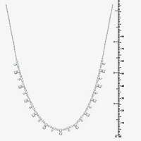 (G, Si1-Si2) Womens White Diamond 12 Inch Tennis Necklace