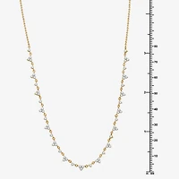(G, Si1-Si2) Womens 2 CT. T.W. Lab Grown White Diamond 14K Gold Over Silver 18 Inch Pendant Necklace