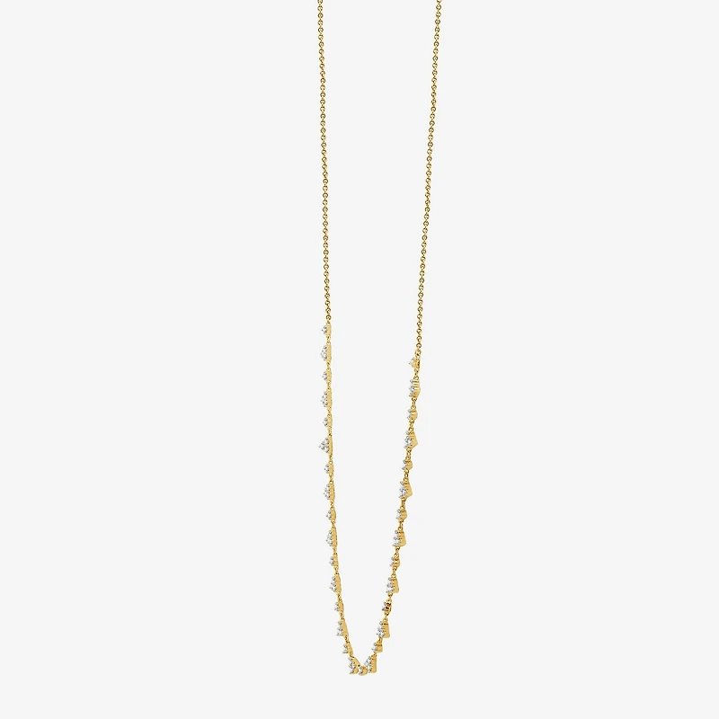 (G, Si1-Si2) Womens 2 CT. T.W. Lab Grown White Diamond 14K Gold Over Silver 18 Inch Pendant Necklace