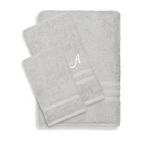 Linum Home Textiles Denzi Monogram Towel Collection 3-pc. Bath Set