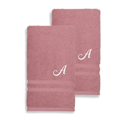 Linum Home Textiles Denzi Monogram Towel Collection 2-pc. Hand