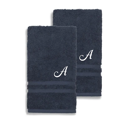 Linum Home Textiles Denzi Monogram Towel Collection 2-pc. Hand