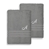 Linum Home Textiles Denzi Monogram Towel Collection 2-pc. Bath