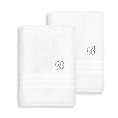 Linum Home Textiles Denzi Monogram Towel Collection 2-pc. Bath