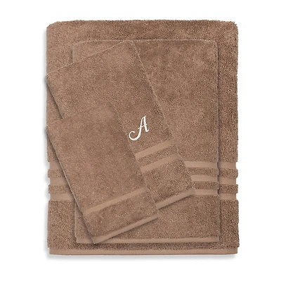 Linum Home Textiles Denzi Monogram Towel Collection 4-pc. Bath Set
