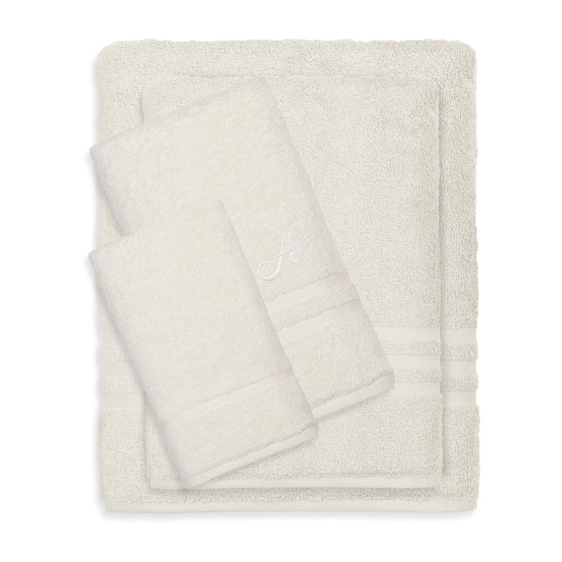 Linum Home Textiles Denzi Monogram Towel Collection 4-pc. Bath Set