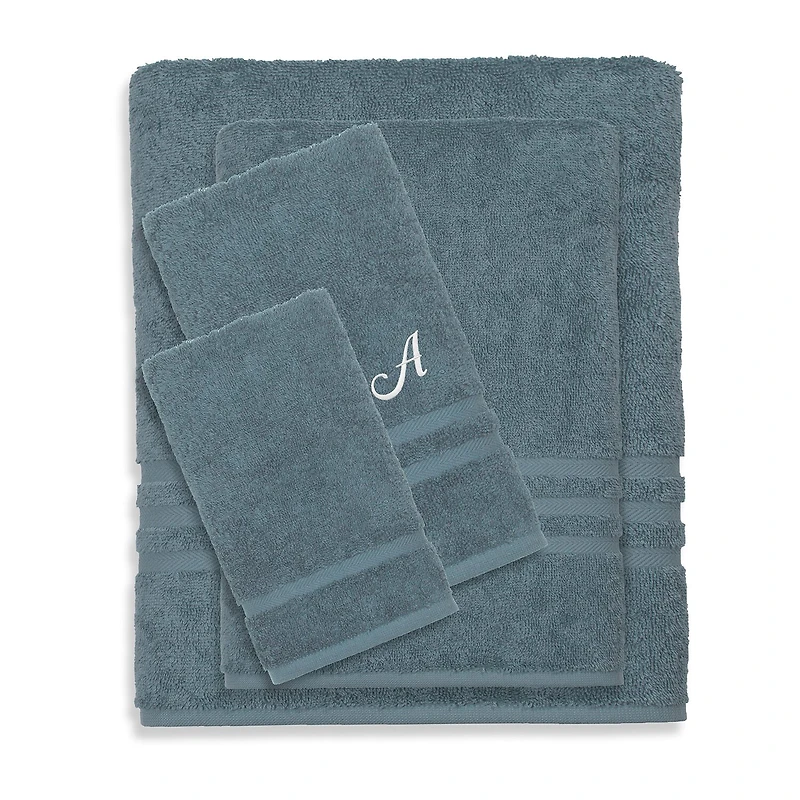 Linum Home Textiles Denzi Monogram Towel Collection 4-pc. Bath Set