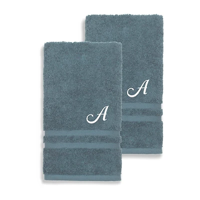 Linum Home Textiles Denzi Monogram Towel Collection 2-pc. Hand