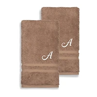 Linum Home Textiles Denzi Monogram Towel Collection 2-pc. Hand