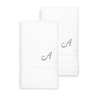 Linum Home Textiles Denzi Monogram Towel Collection 2-pc. Hand