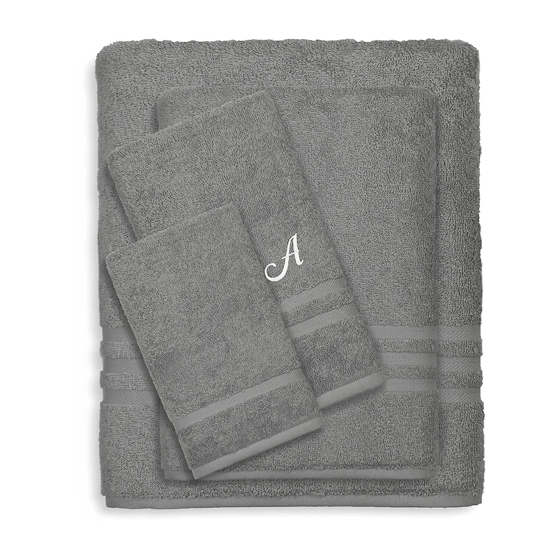 Linum Home Textiles Denzi Monogram Towel Collection 4-pc. Bath Set