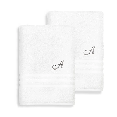 Linum Home Textiles Denzi Monogram Towel Collection 2-pc. Bath Sheet