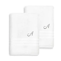 Linum Home Textiles Denzi Monogram Towel Collection 2-pc. Bath Sheet