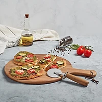 Gallery Acacia Wood 2-pc. Pizza Serve Set