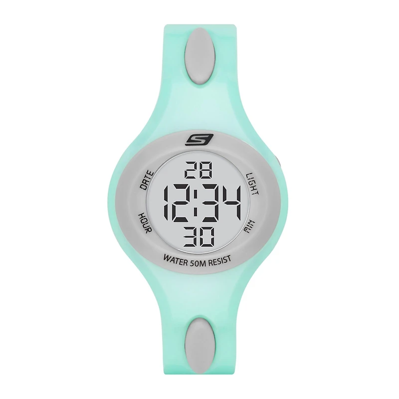 Skechers® Ladies Mint Digital Strap Watch