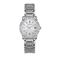 Bulova® Womens 1/8 CT. T.W. Diamond Watch 96R105