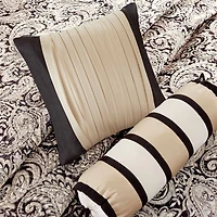 Madison Park Whitman 6-Pc Jacquard Quilt Set With Throw Pillows