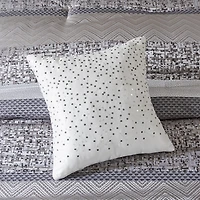 Madison Park Melody 6-Pc Reversible Jacquard Quilt Set With Throw Pillows