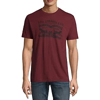 Levi's® Vellum Mens Crew Neck Short Sleeve Regular Fit Graphic T-Shirt