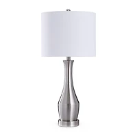 Stylecraft Brushed Steel Table Lamp