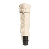 Journee Collection Womens Jc Wilo Stacked Heel Riding Boots