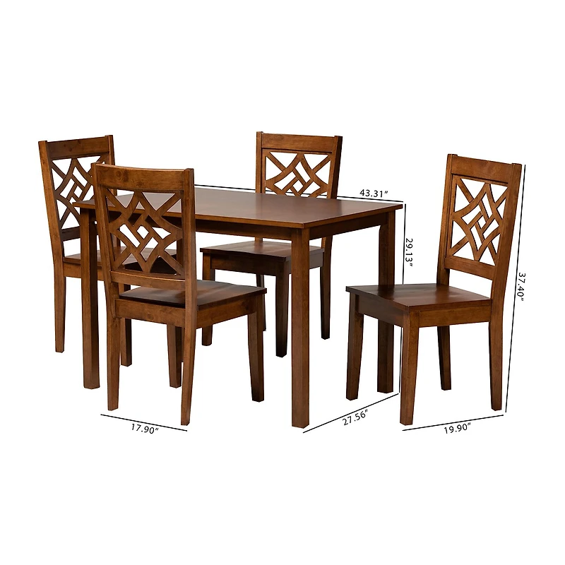 Nicolette Dining Room Collection 5-pc. Rectangular Set