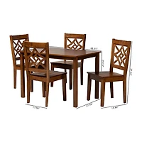 Nicolette Dining Room Collection 5-pc. Rectangular Set