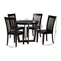Sasa Dining Room Collection 5-pc. Round Dining Set