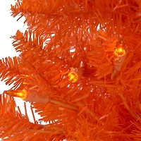 Kurt Adler 3 Foot Pre-Lit Slim Orange Tree