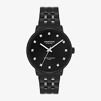 Armitron Mens Diamond Accent Black Stainless Steel Bracelet Watch 20/5570bkti