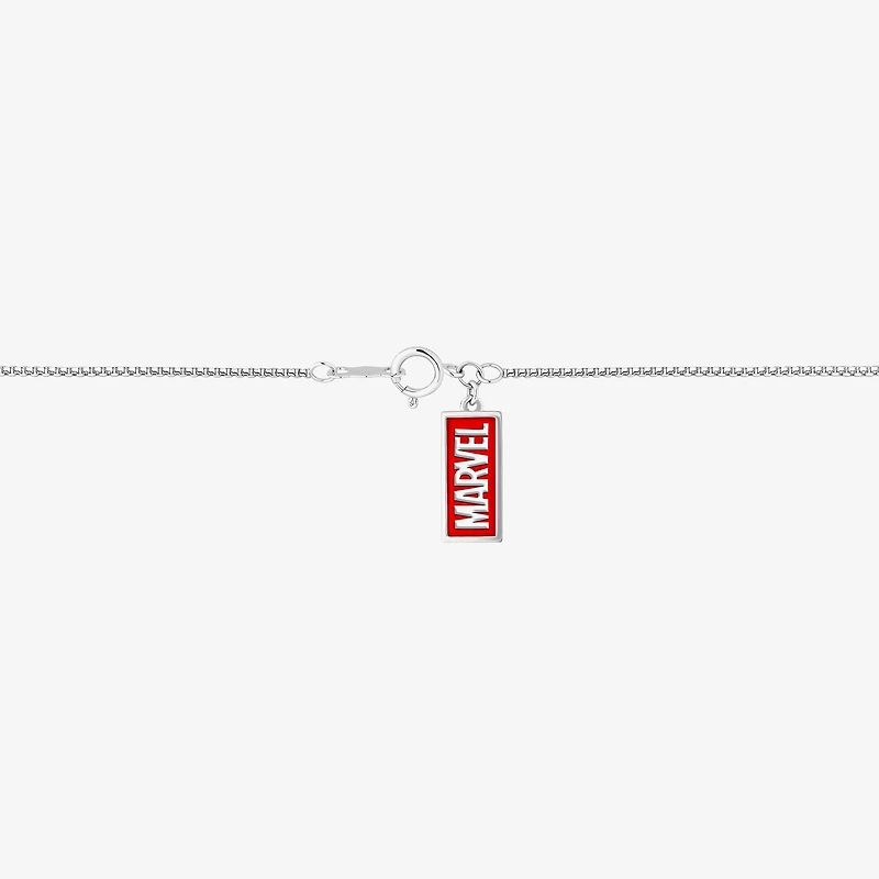 Marvel Fine Jewelry Womens Diamond Accent Lab Created Green Opal 14K Gold Over Silver Sterling Silver 18 Inch Pendant Necklace