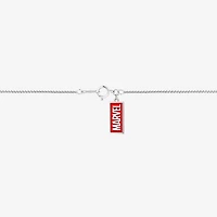 Marvel Fine Jewelry Womens Diamond Accent Lab Created Green Opal 14K Gold Over Silver Sterling Silver 18 Inch Pendant Necklace