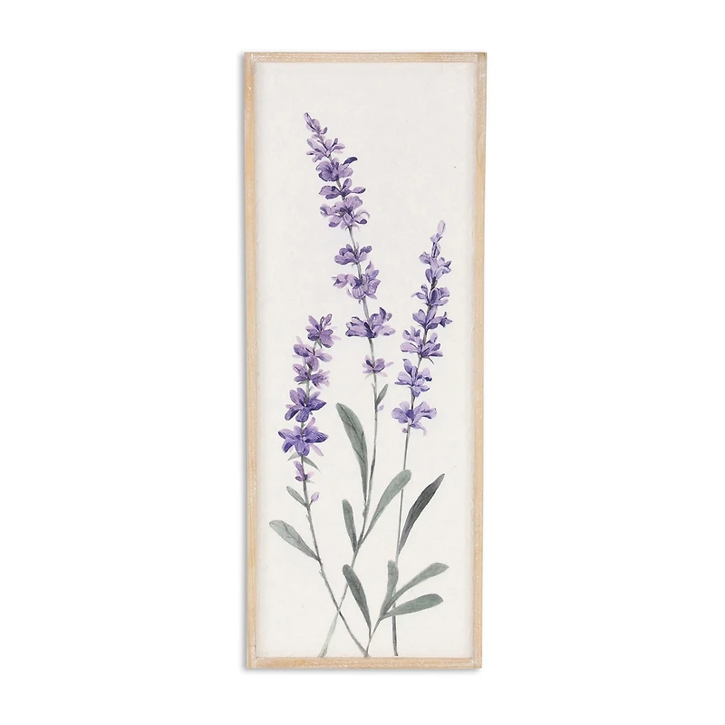 Cheungs Lyulia Lavender Bouquet Left Wood Wall Art