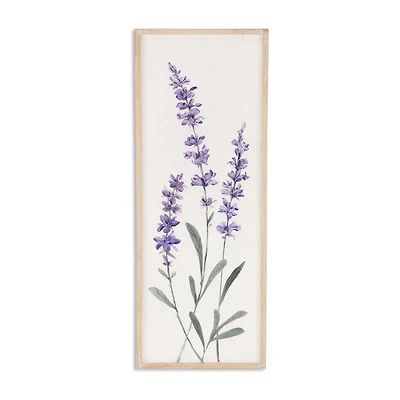 Cheungs Lyulia Lavender Bouquet Left Wood Wall Art