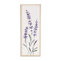 Cheungs Lyulia Lavender Bouquet Left Wood Wall Art