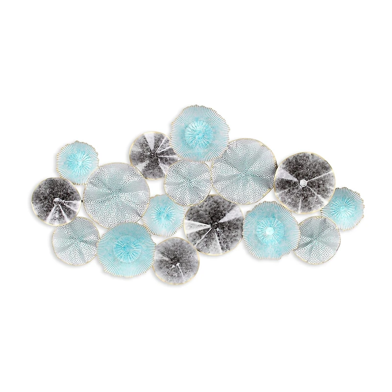 Cheungs Coastal Flower Burst Metal Wall Art