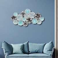 Cheungs Coastal Flower Burst Metal Wall Art