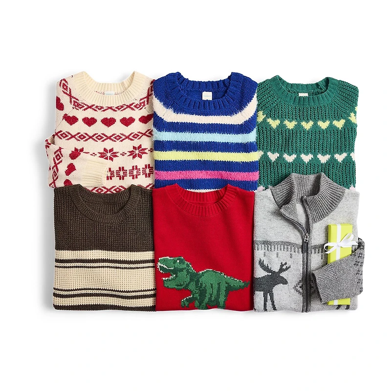 Thereabouts Little & Big Kid Girls Crew Neck Long Sleeve Pullover Sweater