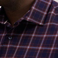 Haggar Mens Long Sleeve Regular Fit Big and Tall Button-Down Shirt