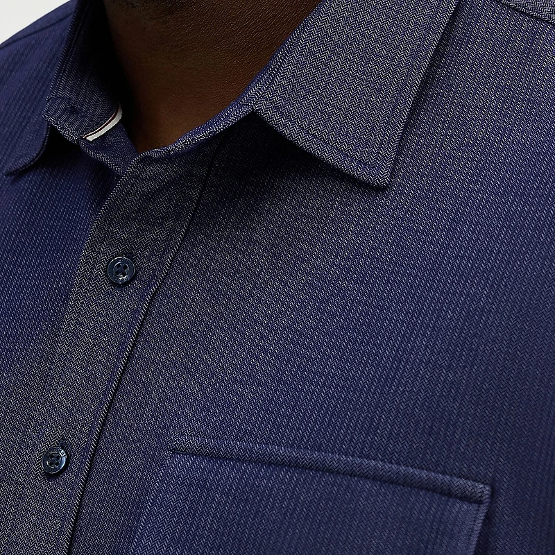 Haggar Mens Long Sleeve Regular Fit Big and Tall Button-Down Shirt