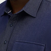 Haggar Mens Long Sleeve Regular Fit Big and Tall Button-Down Shirt