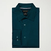 Haggar Mens Long Sleeve Regular Fit Big and Tall Button-Down Shirt
