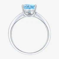 (I-J/I2-I3) Womens 1/10 CT. T.W. Natural Diamond and Genuine Gemstone 10K Gold Pear Side Stone Bypass  Cocktail Ring