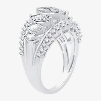 (G, Si1-Si2) Womens 2 1/2 CT. T.W. Lab Grown White Diamond 10K Gold Cocktail Ring