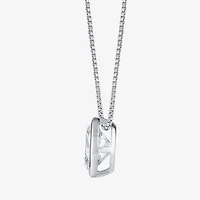 (F / Si2) Womens 2 CT. Lab Grown White Diamond 10K Gold Oval 18 Inch Pendant Necklace